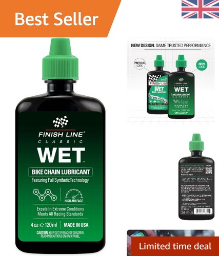 Wet bike chain - wet,